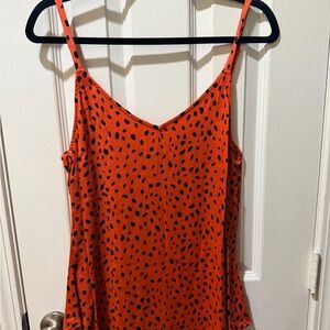 Torrid Orange and Black Spotted Camisole